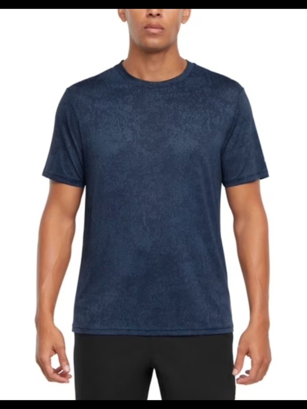GAP Fit Mens Active Short Sleeve Size Medium Mineral Wash Blue Crewneck Tee